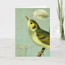 Frühlingsvogel, Geburtstag Karte