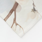 Frühlingsvogel im blühenden Baum Fleecedecke (Ecke)