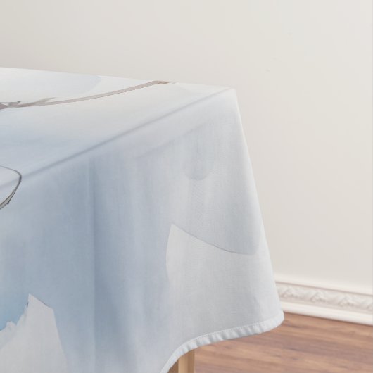 Frühlingsvogel im blühenden Baum Tischdecke (Beispiel)