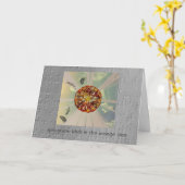 Frühlingsvögel in Orangenbaum Karte (Gelbe Blume)