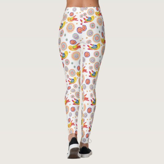 Frühlingsvögel Leggings (Rückseite)