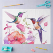 Frühlingsvögel und farbenfrohe Blume Seidenpapier (Basteln)