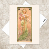 Frühlingsvorführung Alphonse Mucha Postkarte