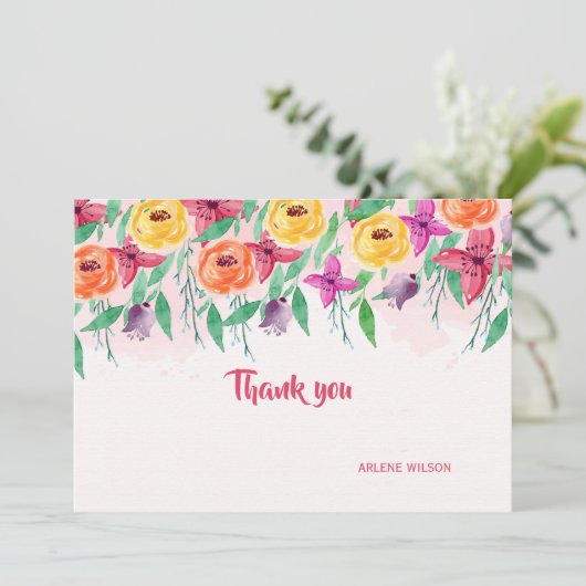 Frühlingsvormittag Vielen Dank Karten (Stehend Vorderseite)