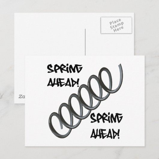 Frühlingsvorsprung Postkarte (Vorne/Hinten)