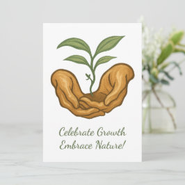 Frühlingswachstum Ostern - Tag der Erde, Pflanze,  Feiertagskarte