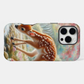Frühlingswälder mit Ente und Fawn/Reh iPhone Hülle (Rückseite (Horizontal))