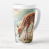 Frühlingswälder mit Ente und Fawn/Reh Milchtasse (Rechte Ecke)