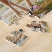 Frühlingswälder mit Ente und Fawn/Reh Puzzle (Seite)