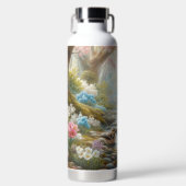 Frühlingswälder mit Ente und Fawn/Reh Trinkflasche (Vorderseite)