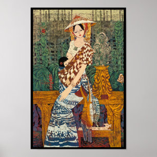 Frühlingswärme Chen Yongle orientalische Dame und  Poster