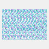 Frühlingswasserfarbe Blume Geschenkpapier Set (Vorderseite 2)