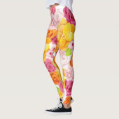 Frühlingswasserfarbe Blume Leggings (Links)