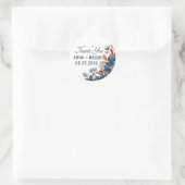 Frühlingswasserfarbe Blume Runder Aufkleber (Tasche)