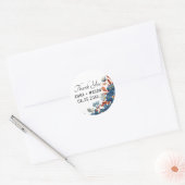 Frühlingswasserfarbe Blume Runder Aufkleber (Umschlag)