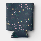 Frühlingswasserfarbe Botanisches Blühen Nahtlos Dosenkühler (Vorderseite)