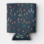 Frühlingswasserfarbe Botanisches Blühen Nahtlos Dosenkühler (Vorderseite)