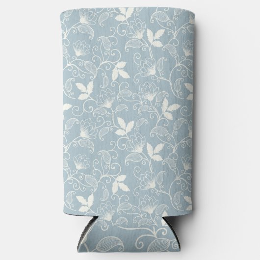 Frühlingswasserfarbe Botanisches Blühen Nahtlos Selters Dosenkühler (Vorderseite)