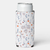 Frühlingswasserfarbe Botanisches Blühen Nahtlos Selters Dosenkühler (Seltzer Vorderseite)