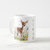 Frühlingswasserfarbe Fauna - Kid-Tasse Kaffeetasse (Vorderseite Links)