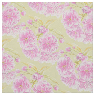 Frühlingswasserfarbe rosa Blüten Blüten Gewebe Stoff