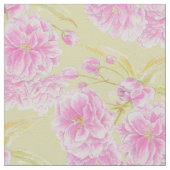 Frühlingswasserfarbe rosa Blüten Blüten Gewebe Stoff (Nahaufnahme)