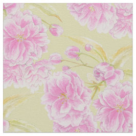 Frühlingswasserfarbe rosa Blüten Blüten Gewebe Stoff