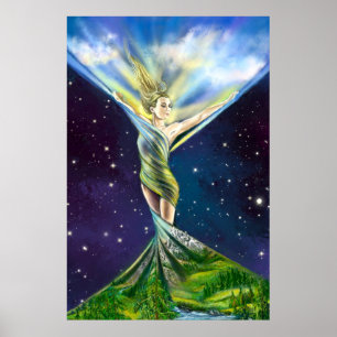 Frühlingsweibchen-Poster Poster