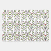 Frühlingsweine handGezeichnet Whimsical Botanical Geschenkpapier Set (Vorderseite 2)