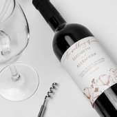 Frühlingsweinsiegel Wildblume Weinetikett