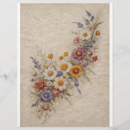 Frühlingswiese #1 - Decoupage - (Vorderseite)