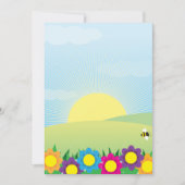 Frühlingswiese Einladung (Vorderseite)