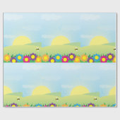 Frühlingswiese Geschenkpapier (Flach)