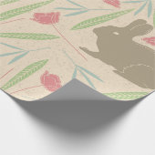Frühlingswiese-Hasen-Geschenkpapier Geschenkpapier (Ecke)