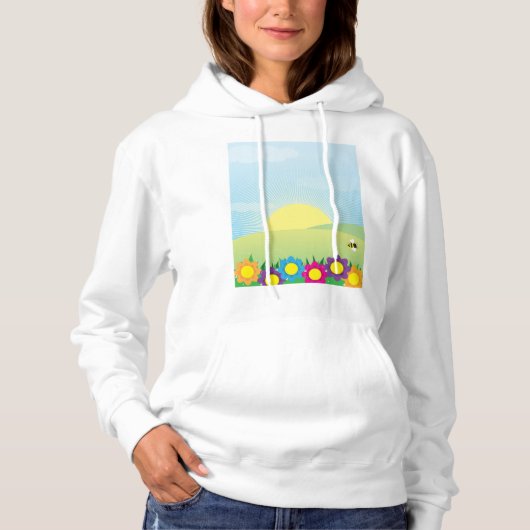 Frühlingswiese Hoodie (Vorderseite)
