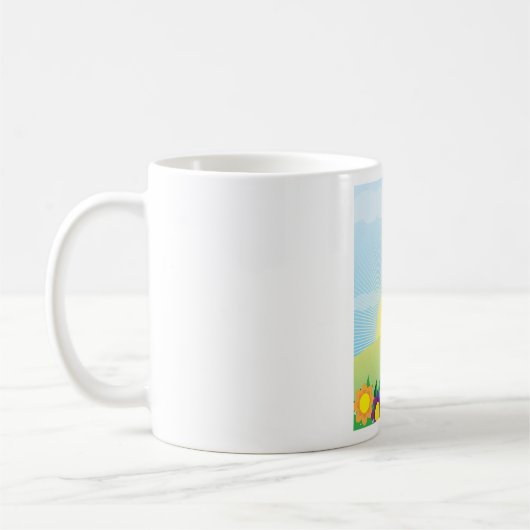 Frühlingswiese Kaffeetasse (Links)