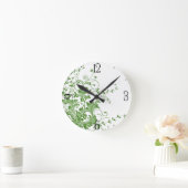 Frühlingswiese Runde Wanduhr (Zuhause)