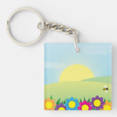 Frühlingswiese Schlüsselanhänger (Vorderseite)