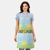 Frühlingswiese Schürze (Getragen)