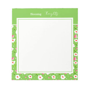Frühlingswiese Whimsy-Blumenkollektion Notizblock