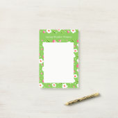 Frühlingswiese Whimsy Blumenkollektion Post-it Klebezettel (Auf Schreibtisch)