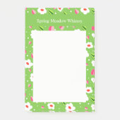 Frühlingswiese Whimsy Blumenkollektion Post-it Klebezettel (Vorderseite)