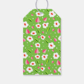 Frühlingswiese Whimsy Geschenkanhänger (Rückseite)