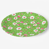 Frühlingswiese Whimsy Pappteller (Schrägansicht)