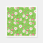 Frühlingswiese Whimsy Serviette (Vorderseite)