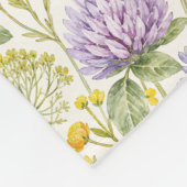 Frühlingswiesen-Blumenmuster Fleecedecke (Ecke)