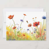 Frühlingswiesen-Wildblumen Save The Date (Rückseite)
