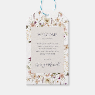 FrühlingsWildblume Begrüßung Geschenkanhänger