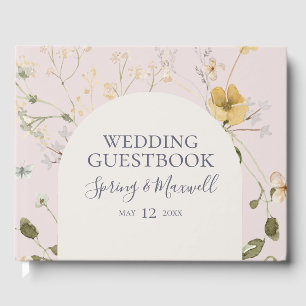 FrühlingsWildblume   Blackush Wedding Guest Book Gästebuch