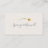 FrühlingsWildblume | Blush Flat Wedding Platzkarte (Rückseite)